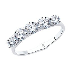 Кольцо из серебра с фианитами (Арт.94013012)