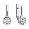 Серьги из белого золота с бриллиантами (Арт.52-220-02092-1)