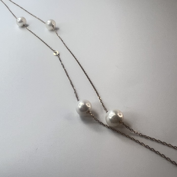 Ожерелье из красного золота с жемчугом «Classic Charme Line» Estet (арт.01Л311212-1)