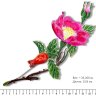 Брошь из серебра Т.Полякова "Шиповник" (Арт.41503)