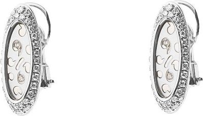 Серьги из белого золота с бриллиантом и жемчугом (Арт.k3gbwg_2254o)