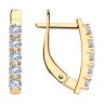Серьги из золота с фианитами (Арт.029484)