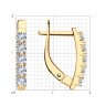 Серьги из золота с фианитами (Арт.029484)