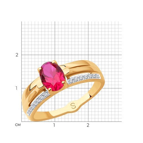 Кольцо золотое пробы 585 (Арт.715235)