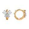 Серьги из золота с фианитами (Арт.029860)
