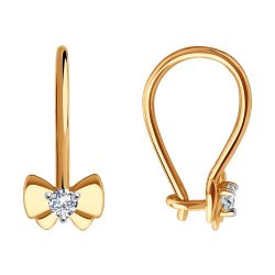Серьги из золота с фианитами (Арт.029992)