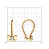 Серьги из золота с фианитами (Арт.029992)