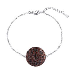 Браслет из серебра с фианитом (Арт.cz-b02524-x-wb-x-x-br)