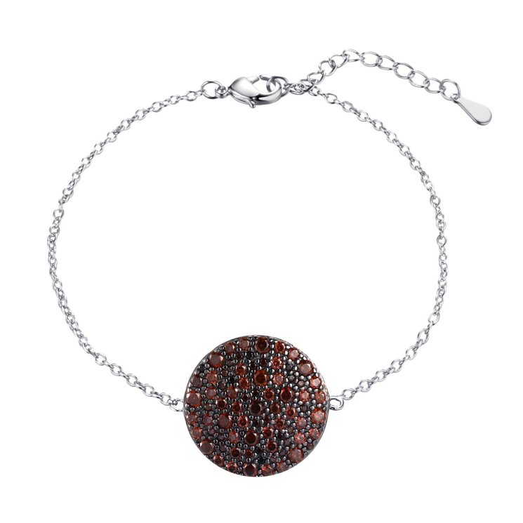 Браслет из серебра с фианитом (Арт.cz-b02524-x-wb-x-x-br)