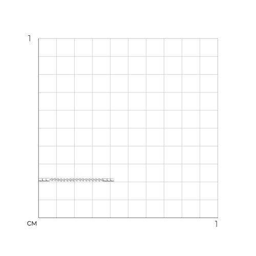 Браслет-шнур из белого золота c фианитами (Арт.050796)