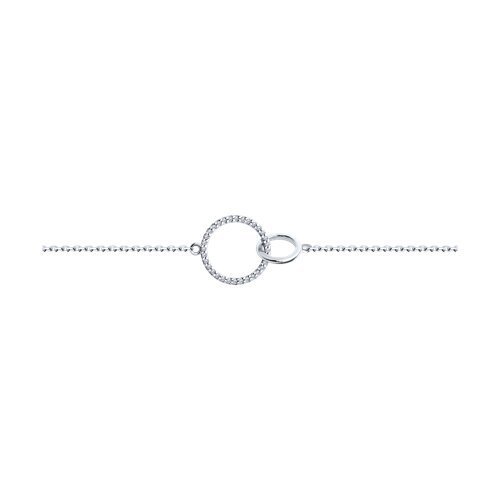 Браслет из серебра с фианитами (Арт.94050976)
