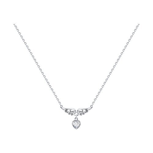 Колье из серебра с фианитом (Арт.94070578)