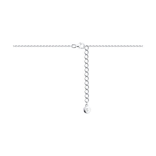 Колье из серебра с фианитом (Арт.94070578)