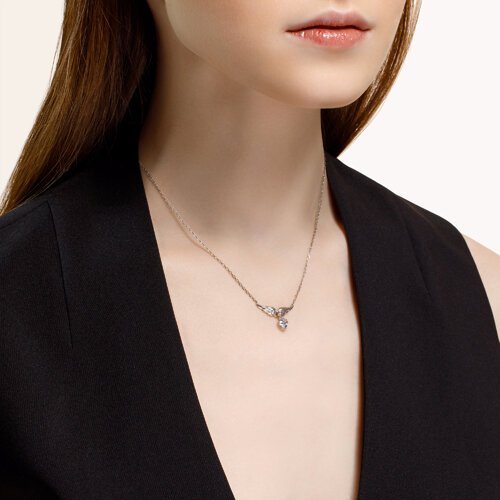 Колье из серебра с фианитом (Арт.94070578)