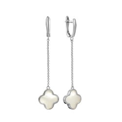 Серьги из серебра с жемчугом (Арт.tc-e01591-x-w-pn-x-x)