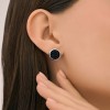 Серьги из серебра с кристальной тканью «Ночная геометрия» Соколов (арт.94-122-02371-1)