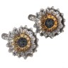 Серьги серебряные со шпинелью «Солнечный подсолнух» Beavers (арт.BS_2143SH)