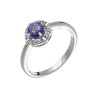 Кольцо с танзанитом и фианитами «Mystic Ocean» Fresh Jewelry (арт.SM-R01834-X-W-TN-X-W)