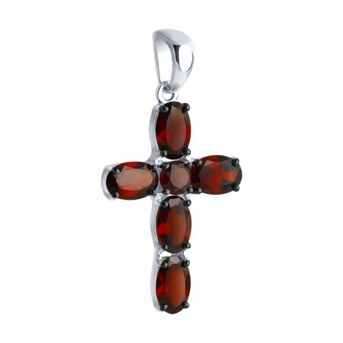 Подвеска из серебра с гранатами (Арт.92030746)