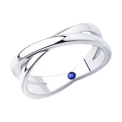 Кольцо из серебра с фианитом (Арт.94-110-02031-1)