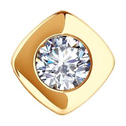 Подвеска из золота с фианитом (Арт.51-130-02225-1)