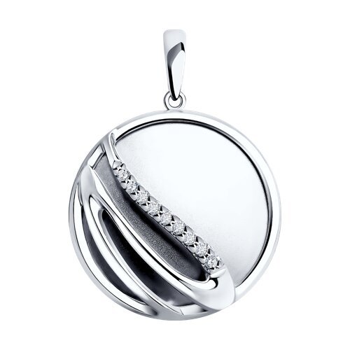 Подвеска из серебра с фианитами (Арт.94-130-01623-1)