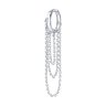 Серьга одиночная из серебра (Арт.94170252)
