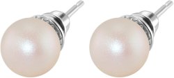 Серьги из серебра с жемчугом (Арт.aas-13-10-35-s)