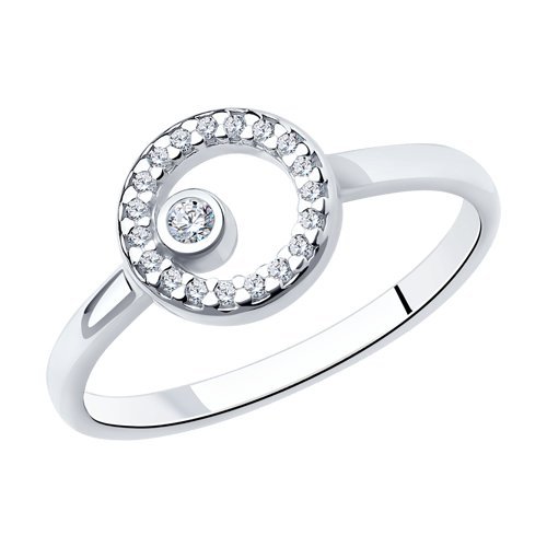 Кольцо из серебра с фианитами (Арт.94012450)