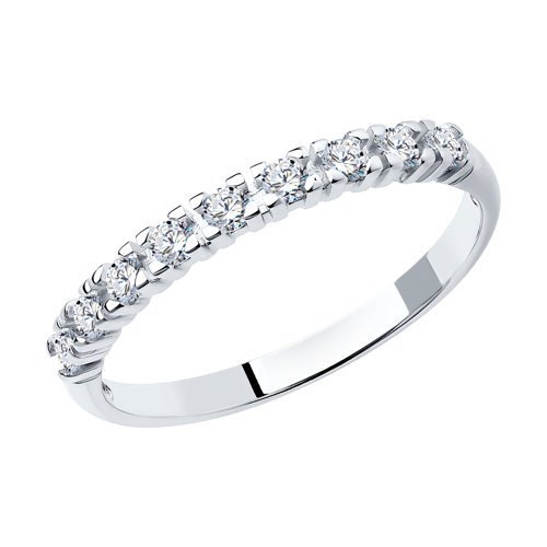 Кольцо из серебра с фианитами «Линия Света» SOKOLOV (арт.94012743)