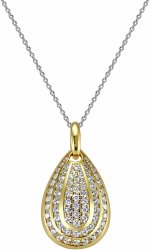 Кулон из серебра с куб. цирконием (Арт.fdp-10-g)
