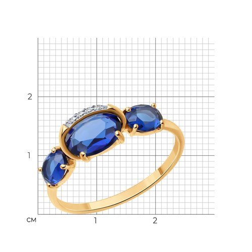 Кольцо золотое пробы 585 (Арт.71-00145)