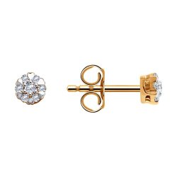 Серьги из золота с фианитами (Арт.029861)