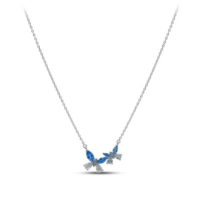 Ожерелье серебряное с кубическим цирконием «Крылья мечты» My Jewels (арт.0522)