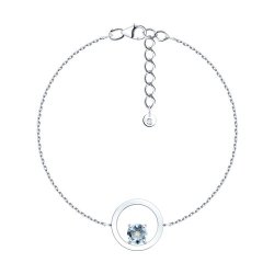 Браслет из серебра с топазом (Арт.92050178) Браслет из серебра с топазом (Арт.92050178)