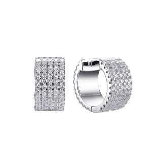 Серьги серебряные с фианитами «Spark Line Shine» Fresh Jewelry (арт.MP-E00904-X-W-X-X-W)