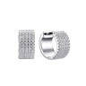 Серьги серебряные с фианитами «Spark Line Shine» Fresh Jewelry (арт.MP-E00904-X-W-X-X-W)