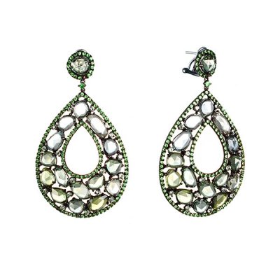 Серьги из золота с сапфиром (Арт.aae4384_sr_gsa_sm_tv_bw)