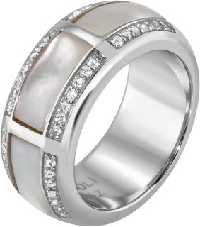 Кольцо серебряное с жемчугом и куб. цирконием «Pearl charm S» Rivoli (арт.FPO-R2-W-S)