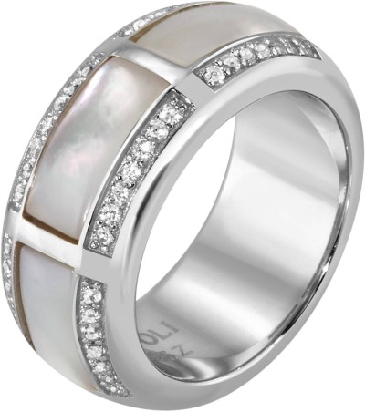 Кольцо серебряное с жемчугом и куб. цирконием «Pearl charm S» Rivoli (арт.FPO-R2-W-S)