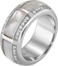 Кольцо серебряное с жемчугом и куб. цирконием «Pearl charm S» Rivoli (арт.FPO-R2-W-S)