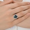 Кольцо серебряное с кристальной тканью «Черная Галактика» SOKOLOV (арт.94-110-00098-2)