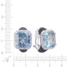 Серьги из белого золота с бриллиантом и сапфиром (Арт.e15707_sa_bt_wg)