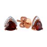 Серьги из золота с бриллиантом и гранатом (Арт.e32273_sr_gr_pink)