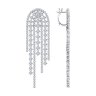 Серьги из белого золота с бриллиантами (Арт.1022098-3)