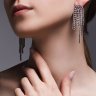 Серьги из белого золота с бриллиантами (Арт.1022098-3)