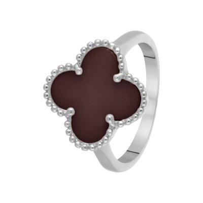 Кольцо из серебра с керамикой (Арт.tc-r00206-br-w-x-x-x)