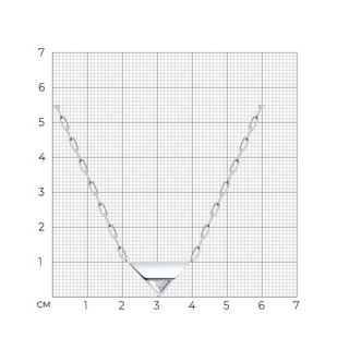 Колье из серебра с фианитом «Геометрия света» Соколов (арт.94-170-00254-1)