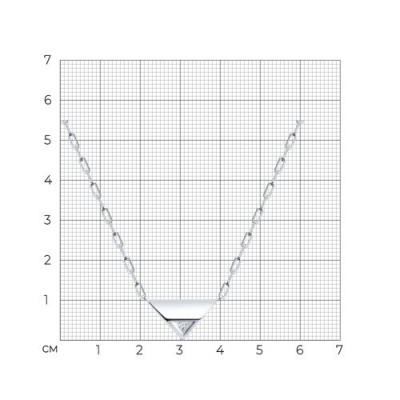Колье из серебра с фианитом «Геометрия света» Соколов (арт.94-170-00254-1)