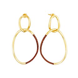 Серьги из серебра (Арт.gl-e2560-3-x-l-x-x-br)